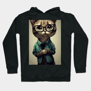 Nerd Cat Hoodie